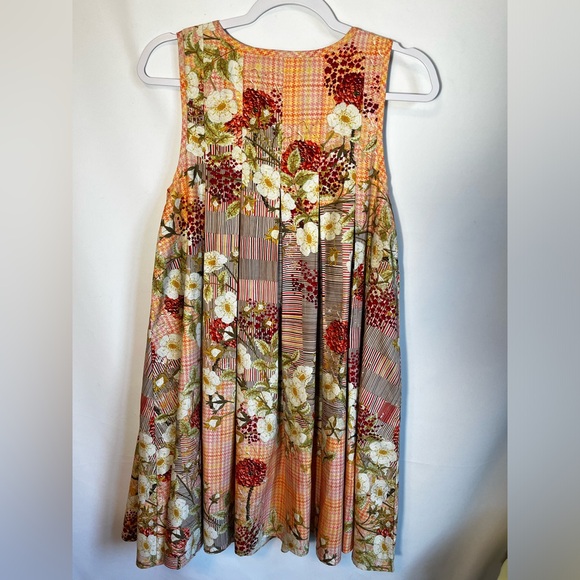 Anthropologie‎ Preeti Kapoor Women's Tesanee Floral Sleeveless Swing Dress Sz XS - Picture 8 of 11